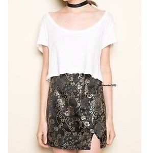 RARE Chinese silk print skirt